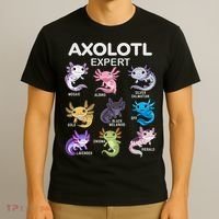 Cute Axolotl For & Or  - Axolotl T-Shirt thumb 3