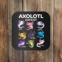 Cute Axolotl For & Or  - Axolotl Coaster thumb 0
