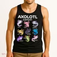 Cute Axolotl For & Or  - Axolotl Tank Top thumb 3