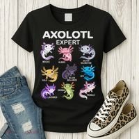 Cute Axolotl For & Or  - Axolotl Women's T-Shirt thumb 3