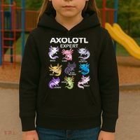 Cute Axolotl For & Or  - Axolotl Kids Hoodie thumb 3
