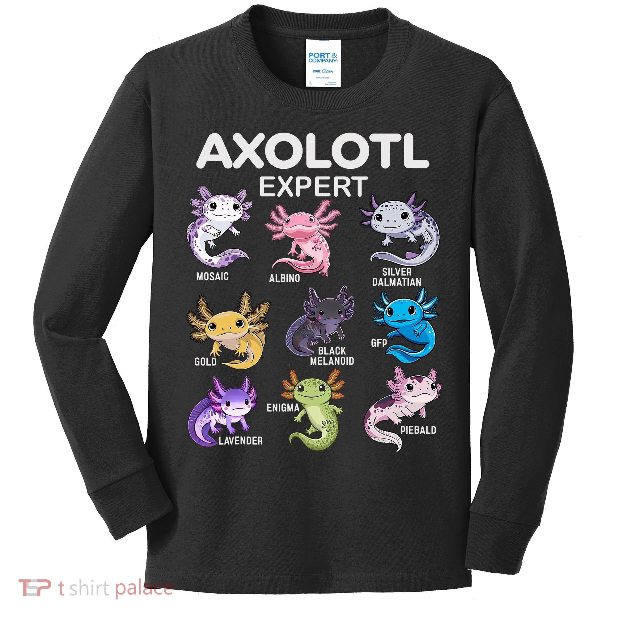 Cute Axolotl For & Or  - Axolotl Kids Long Sleeve Shirt