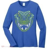 Crocodile Alligator Face Crocodiles Gator Women's Long Sleeve Shirt thumb 0