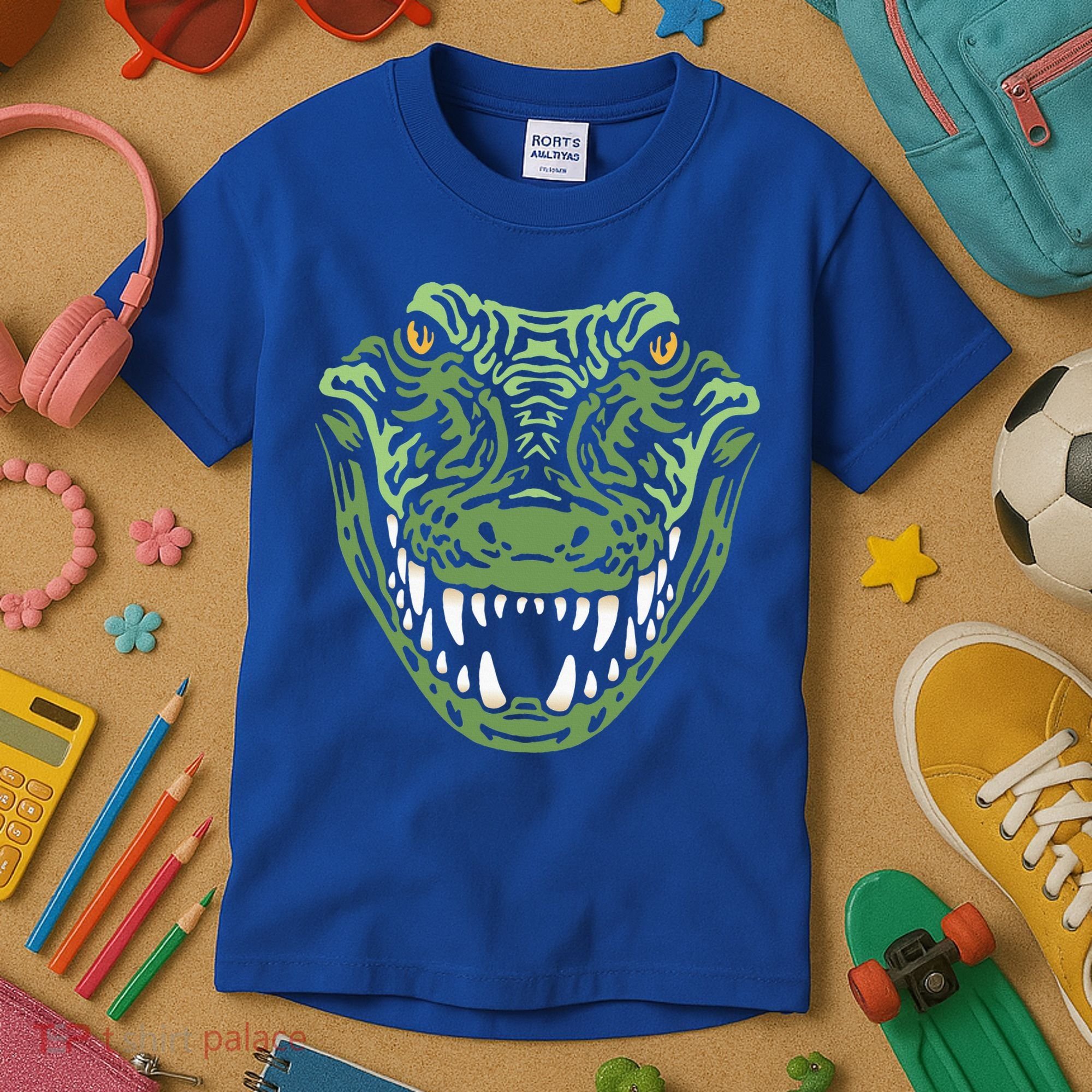 Crocodile Alligator Face Crocodiles Gator Kids T-Shirt