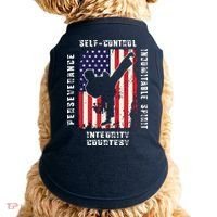 Cool American Flag Taekwondo Gift | Tae Kwon Do Martial Arts Doggie Tank thumb 0