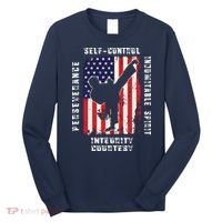 Cool American Flag Taekwondo Gift | Tae Kwon Do Martial Arts Long Sleeve Shirt thumb 0