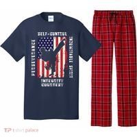 Cool American Flag Taekwondo Gift | Tae Kwon Do Martial Arts Pajama Set thumb 0