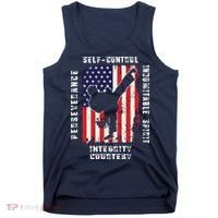 Cool American Flag Taekwondo Gift | Tae Kwon Do Martial Arts Tank Top thumb 0
