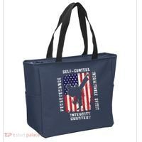 Cool American Flag Taekwondo Gift | Tae Kwon Do Martial Arts Tote Bag thumb 2