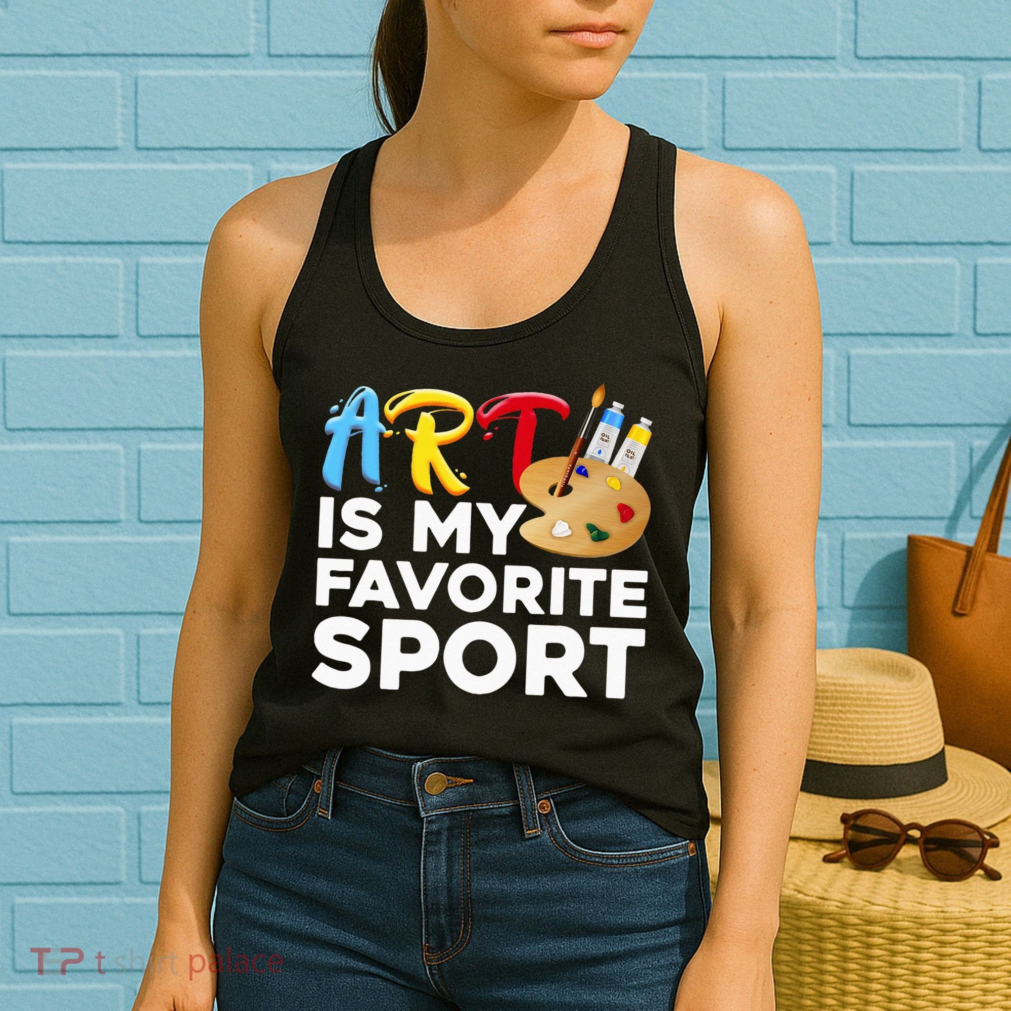 Cool Art For Wo Artist Painter Art Teacher Painting Women's Tank Top
