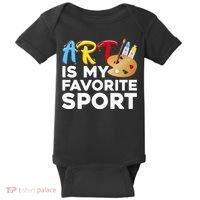 Cool Art For Wo Artist Painter Art Teacher Painting Baby Bodysuit thumb 0