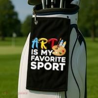 Cool Art For Wo Artist Painter Art Teacher Painting Golf Towel thumb 2