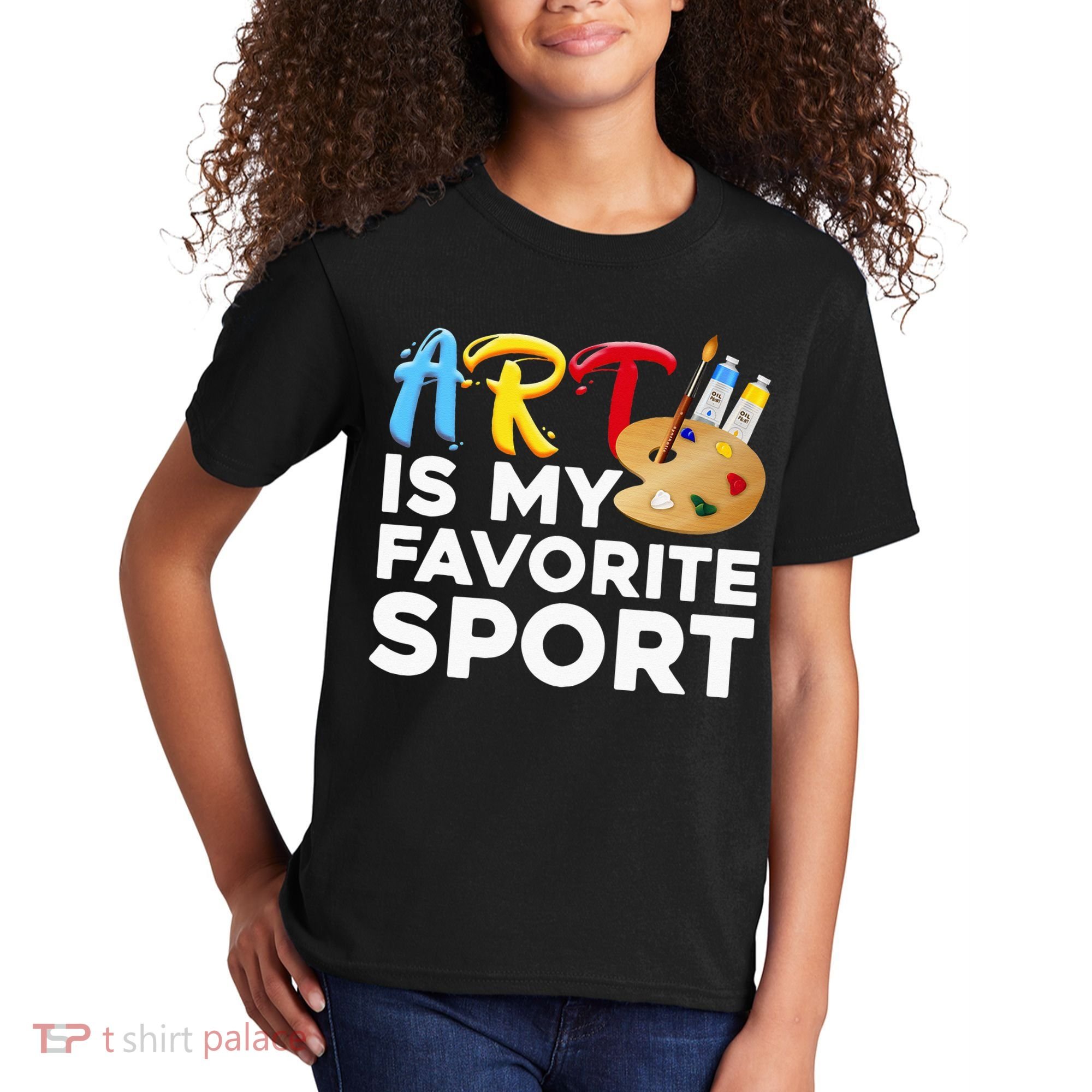 Cool Art For Wo Artist Painter Art Teacher Painting Kids T-Shirt