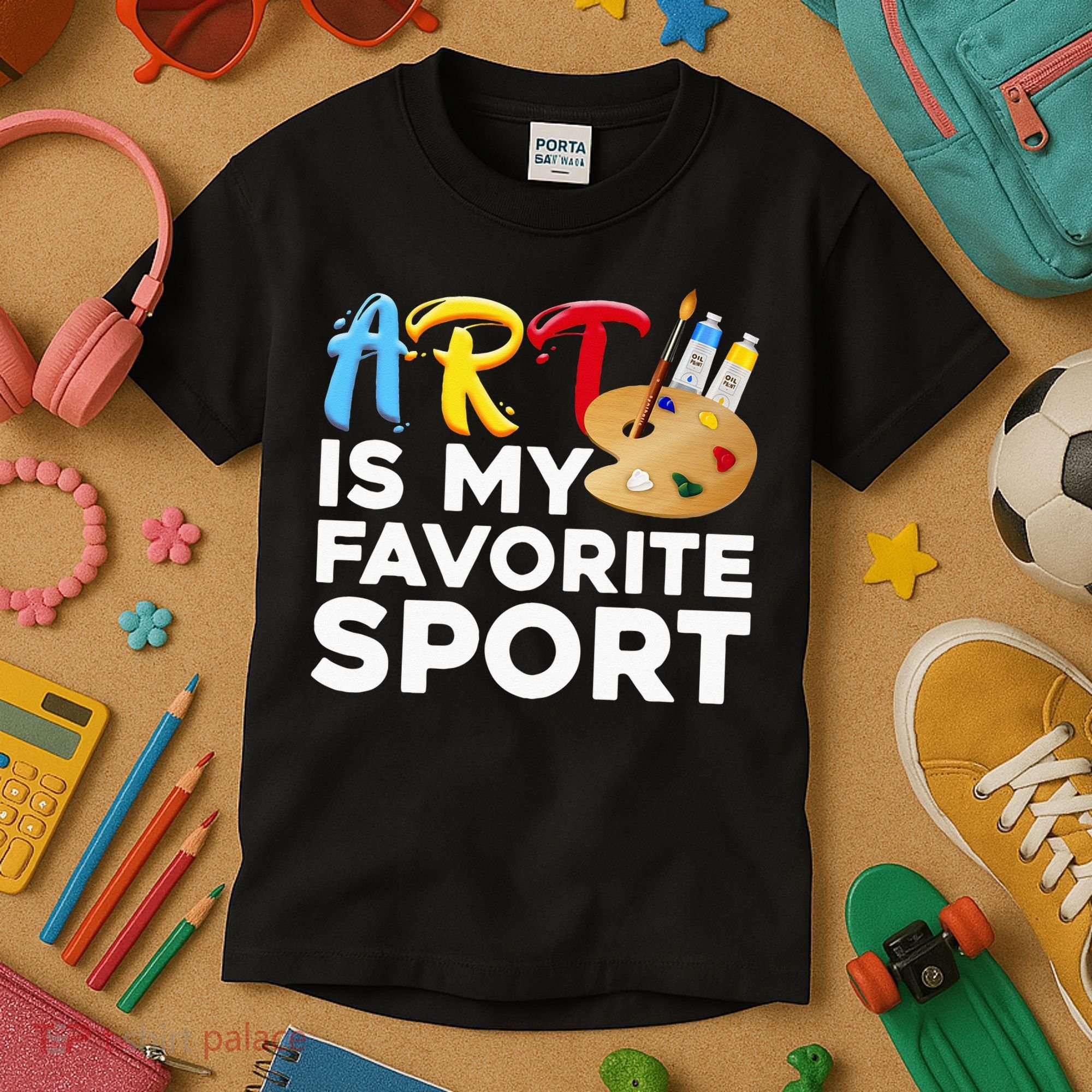 Cool Art For Wo Artist Painter Art Teacher Painting Kids T-Shirt