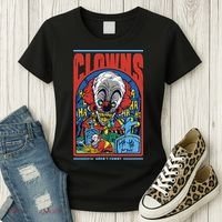 Clowns Aren't Funny Horror Women's T-Shirt thumb 3