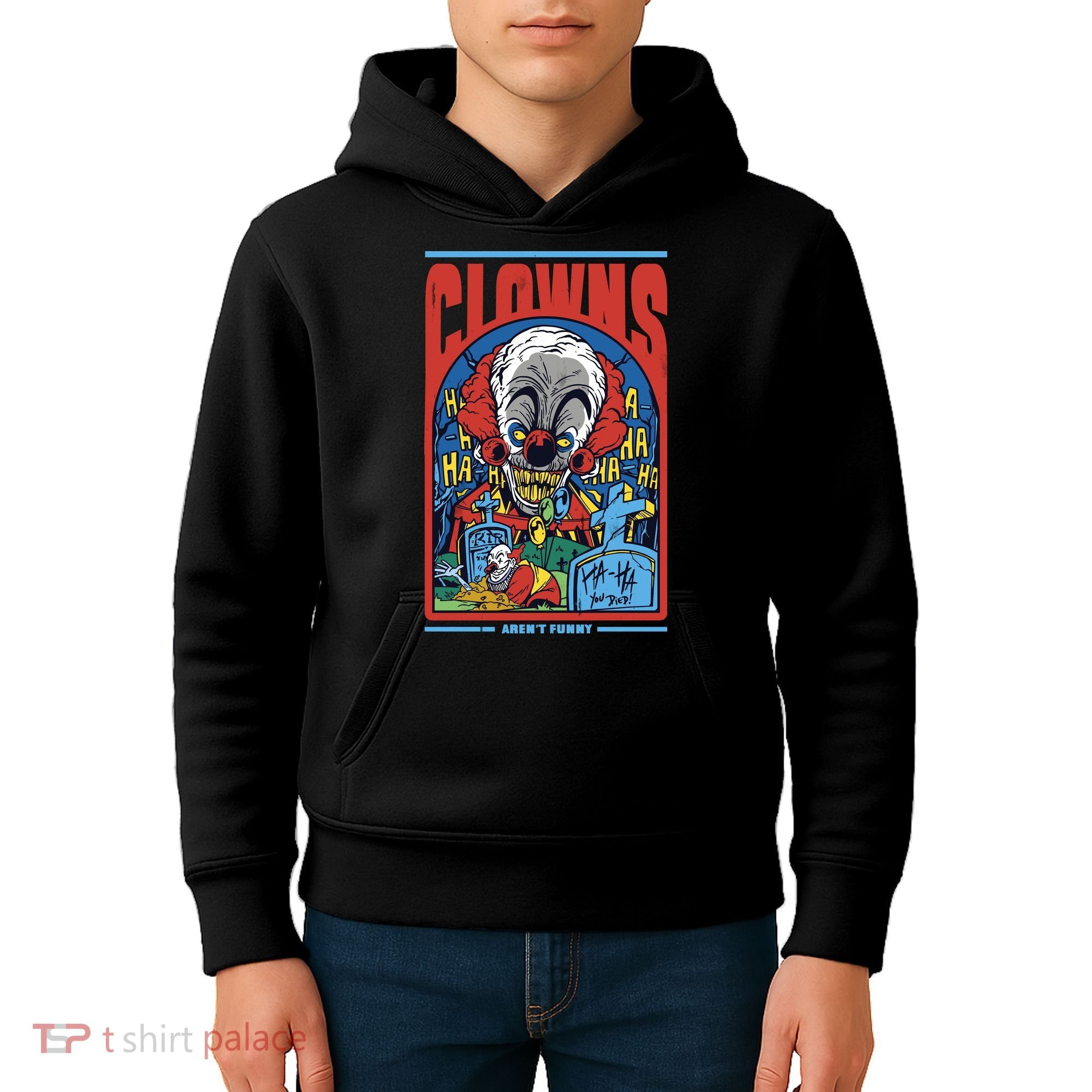 Clowns Aren't Funny Horror Kids Hoodie