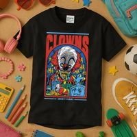 Clowns Aren't Funny Horror Kids T-Shirt thumb 3