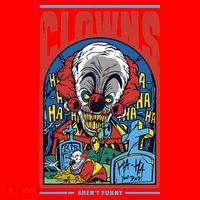 Clowns Aren't Funny Horror Santa Hat thumb 1