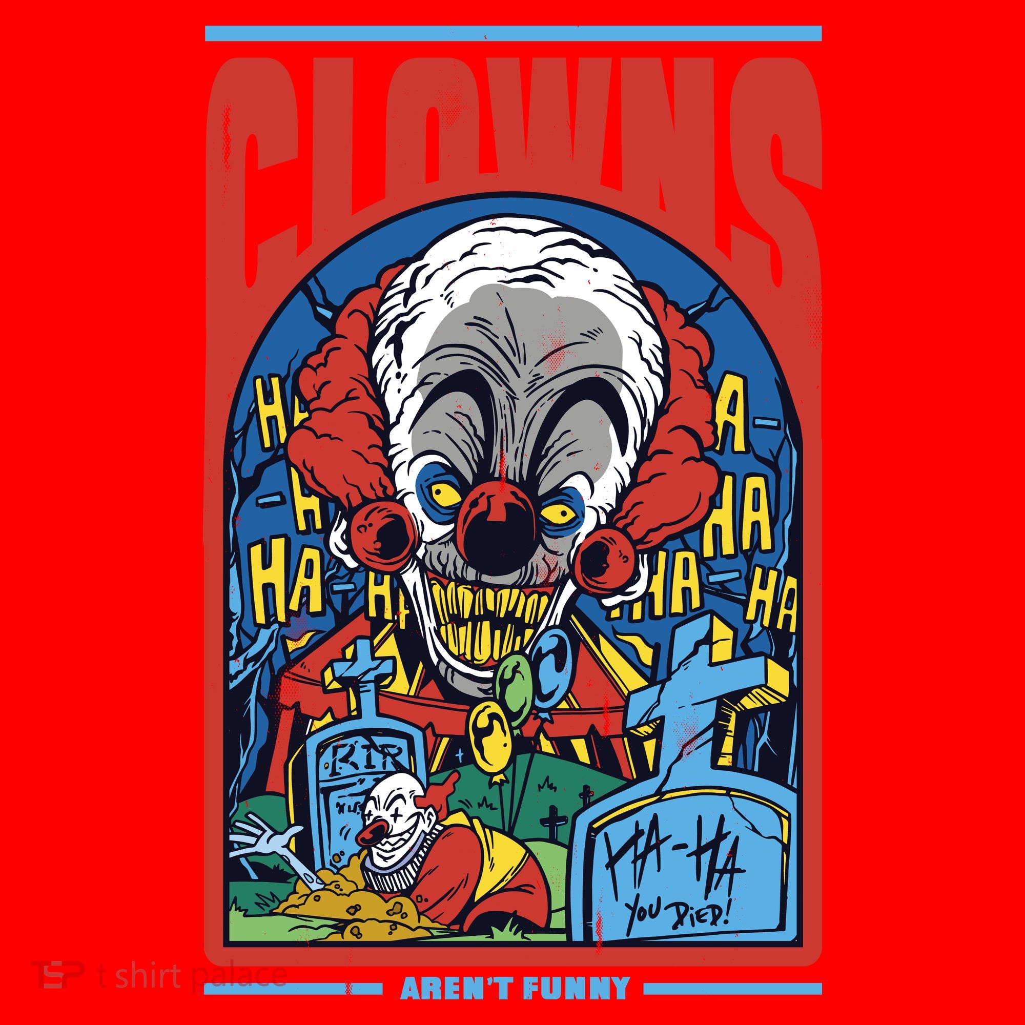 Clowns Aren't Funny Horror Santa Hat