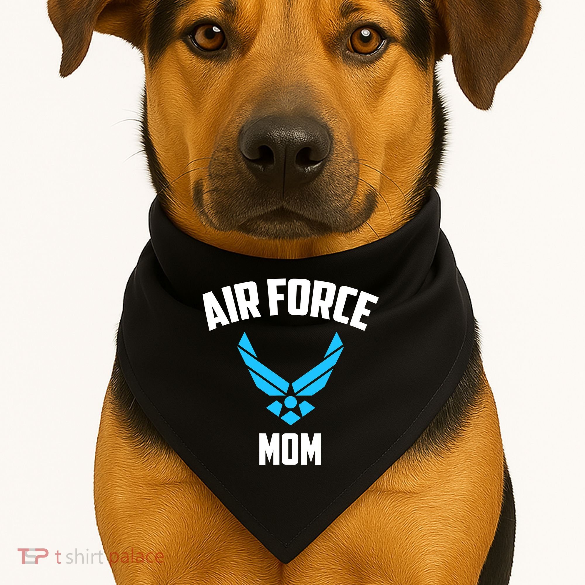 Cool Air Force Mom Best Proud Military Veteran USA-Made Doggie Bandana