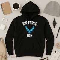 Cool Air Force Mom Best Proud Military Veteran Hoodie thumb 3