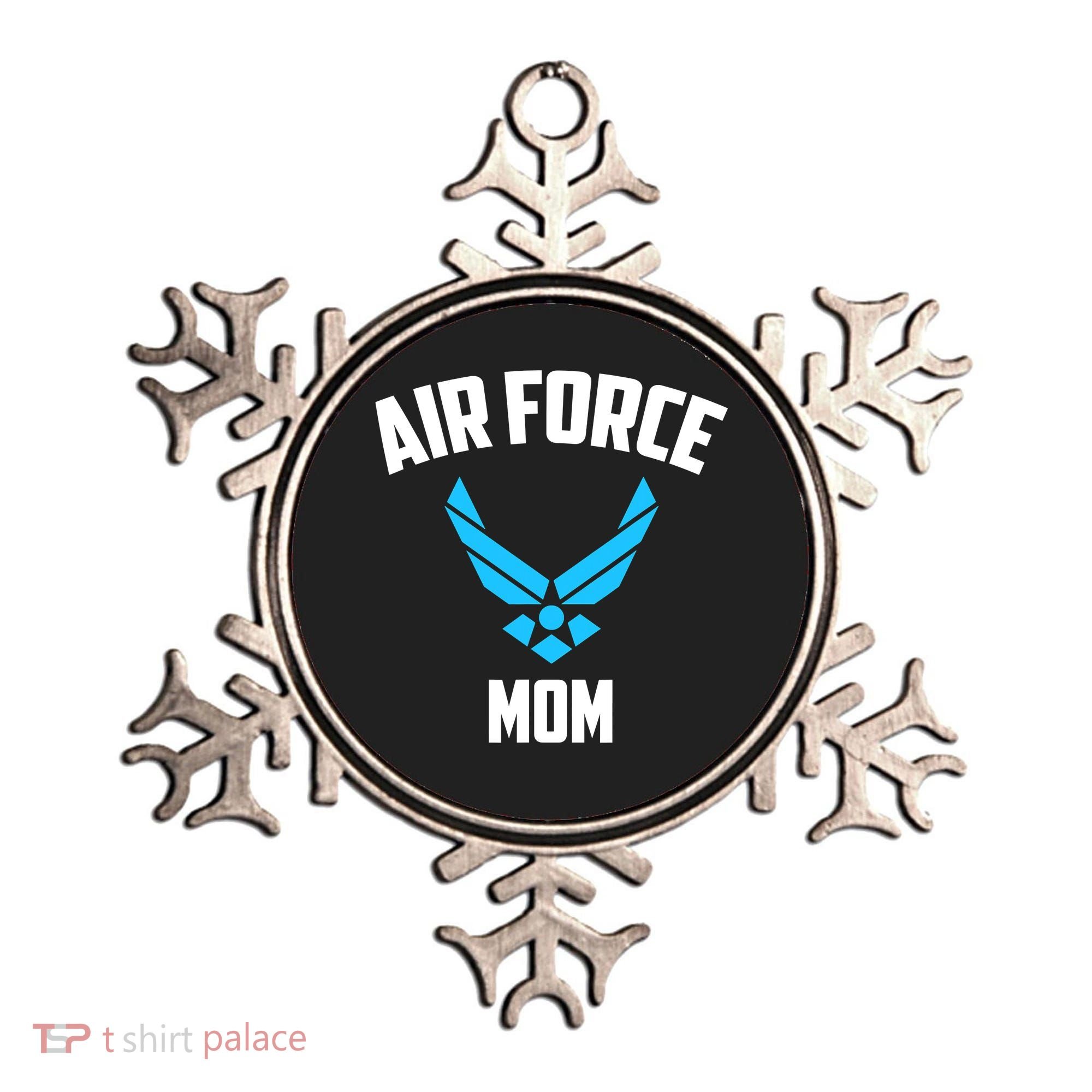 Cool Air Force Mom Best Proud Military Veteran Ornament