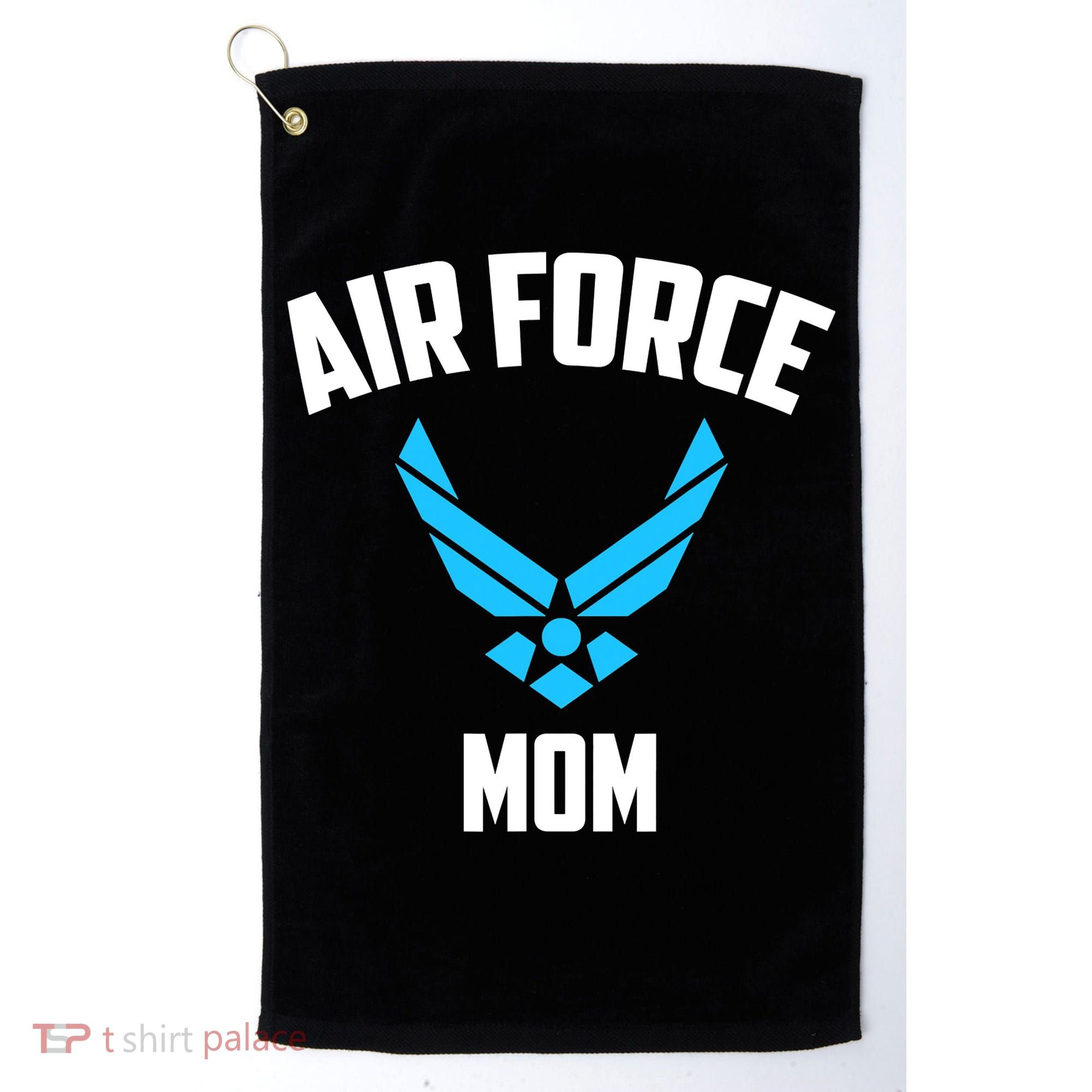 Cool Air Force Mom Best Proud Military Veteran Golf Towel