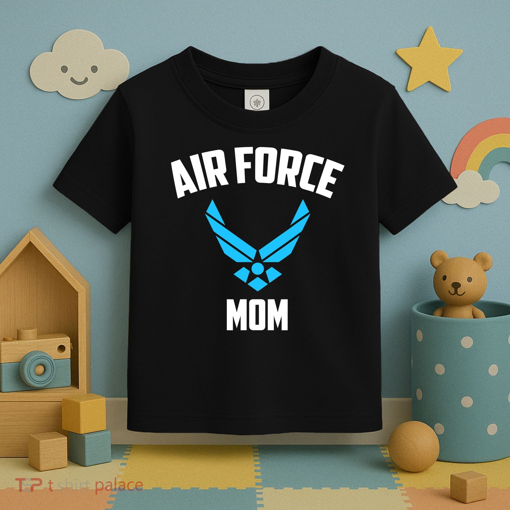 Cool Air Force Mom Best Proud Military Veteran Toddler T-Shirt