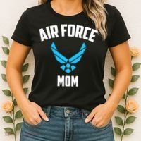 Cool Air Force Mom Best Proud Military Veteran Women's T-Shirt thumb 2