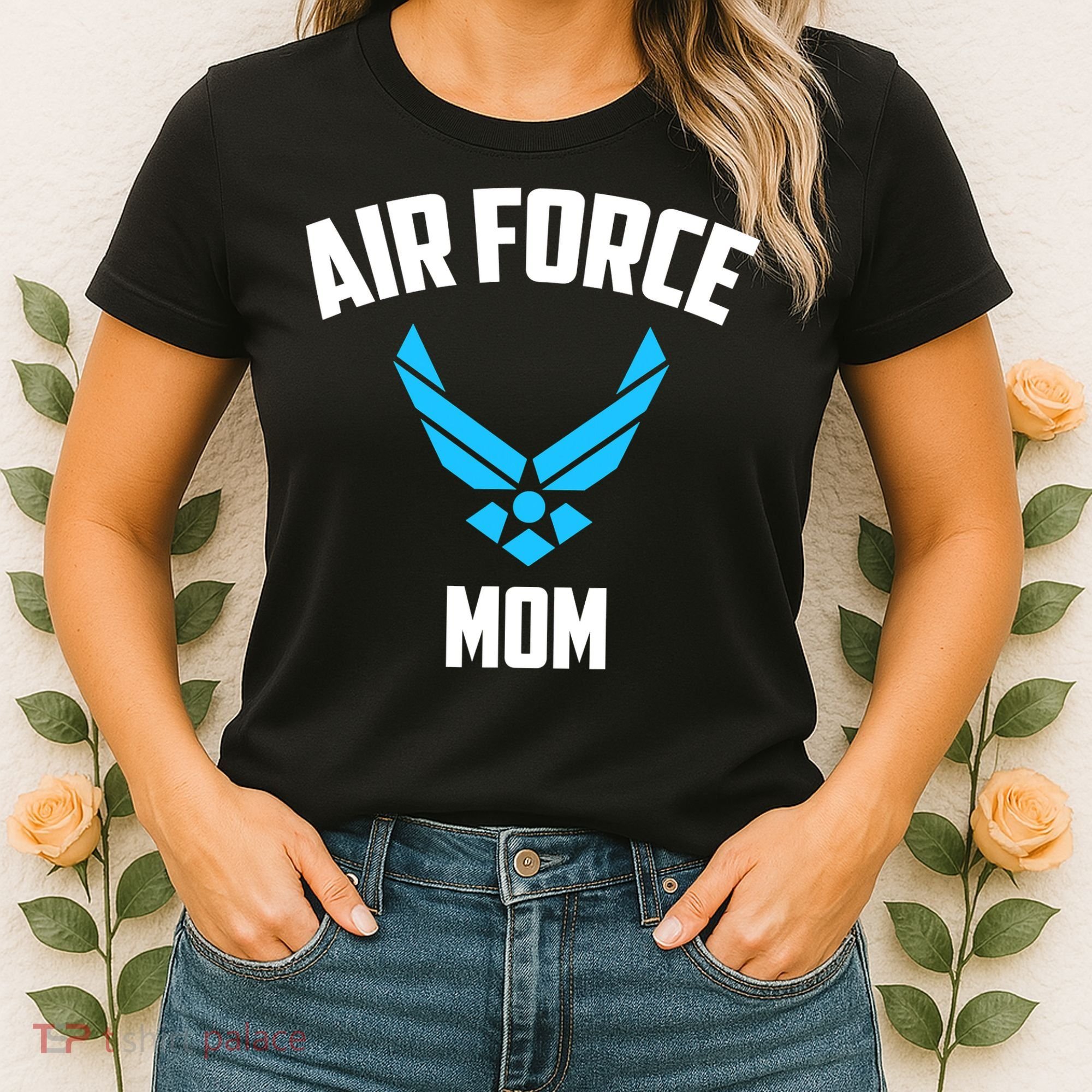 Cool Air Force Mom Best Proud Military Veteran Women's T-Shirt