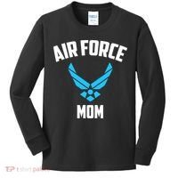 Cool Air Force Mom Best Proud Military Veteran Kids Long Sleeve Shirt thumb 0