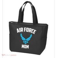 Cool Air Force Mom Best Proud Military Veteran Tote Bag thumb 3