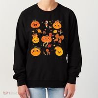 Cute Autumn Fall Pumpkins Ribbons Bows Women's Sweatshirt thumb 0