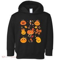 Cute Autumn Fall Pumpkins Ribbons Bows Toddler Hoodie thumb 0