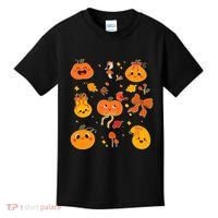 Cute Autumn Fall Pumpkins Ribbons Bows Kids T-Shirt thumb 0