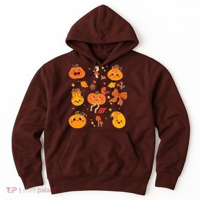Cute Autumn Fall Pumpkins Ribbons Bows Hoodie