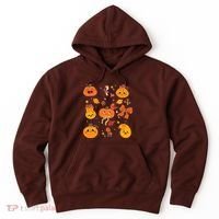 Cute Autumn Fall Pumpkins Ribbons Bows Hoodie thumb 0