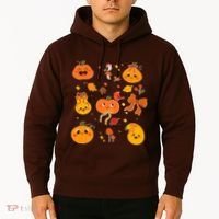 Cute Autumn Fall Pumpkins Ribbons Bows Hoodie thumb 2