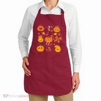 Cute Autumn Fall Pumpkins Ribbons Bows Apron thumb 2