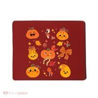 Cute Autumn Fall Pumpkins Ribbons Bows Mousepad thumb 0