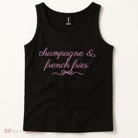 Champagne And French Fries Coquette Bow Tank Top thumb 2