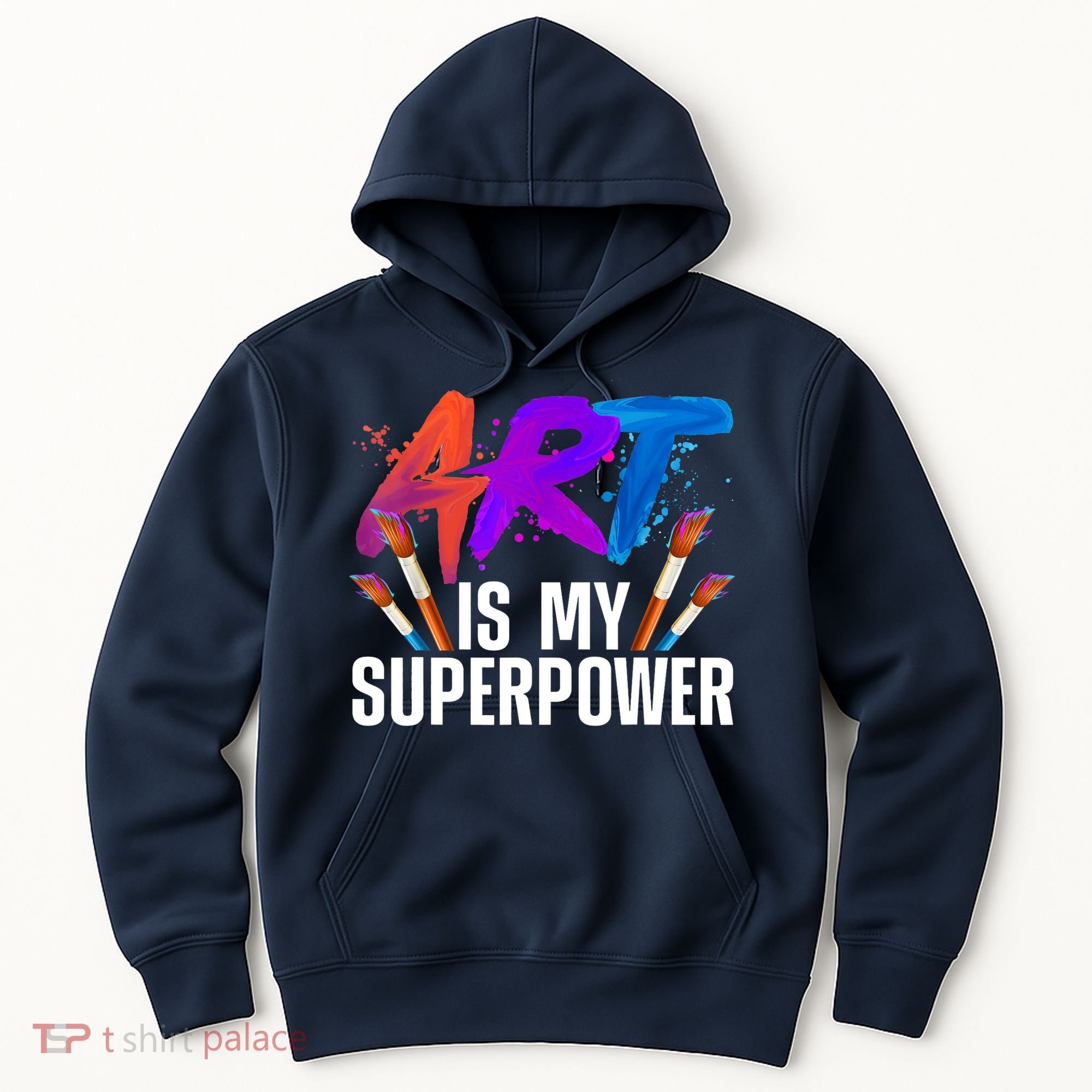 Cool Art For Art Teacher Artist Painter Superpower Hoodie