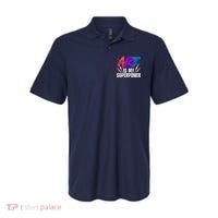 Cool Art For Art Teacher Artist Painter Superpower Polo thumb 0
