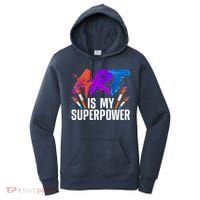 Cool Art For Art Teacher Artist Painter Superpower Women's Hoodie thumb 0