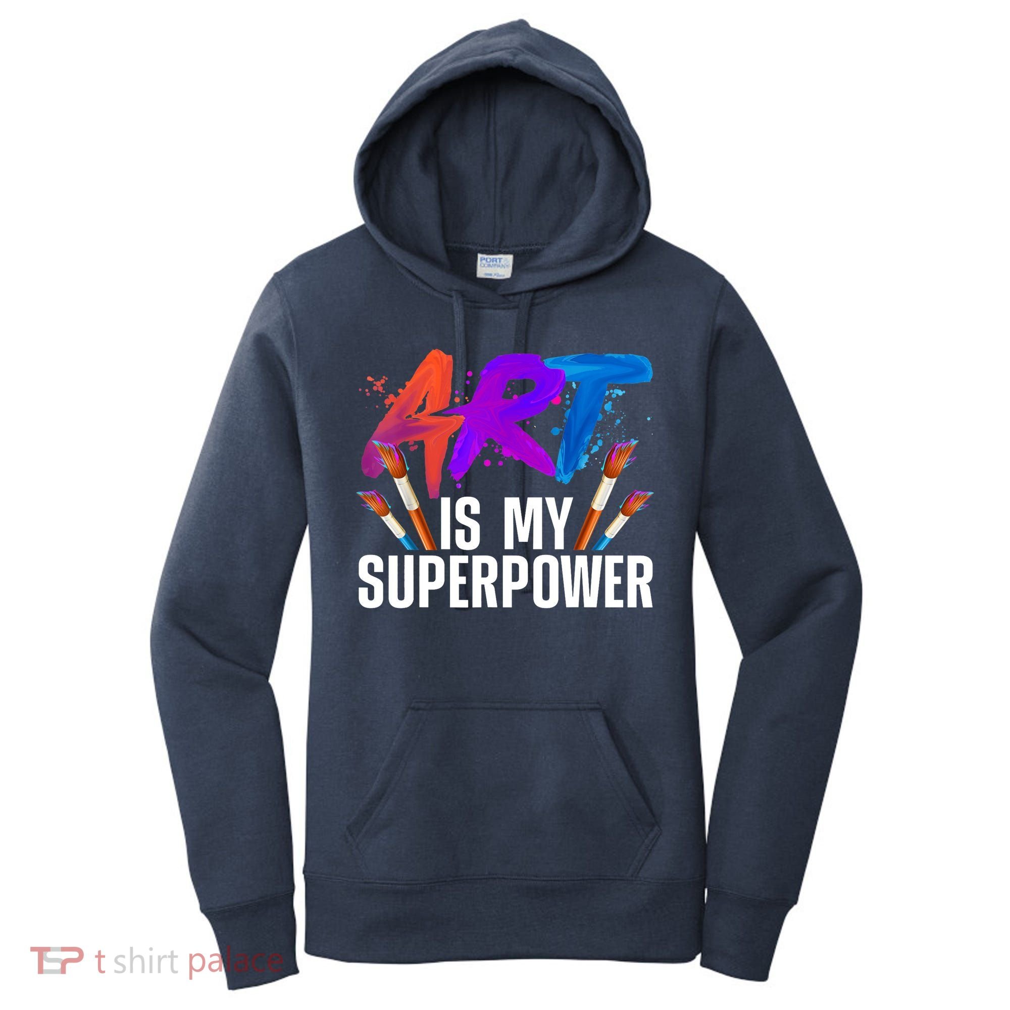 Cool Art For Art Teacher Artist Painter Superpower Women's Hoodie