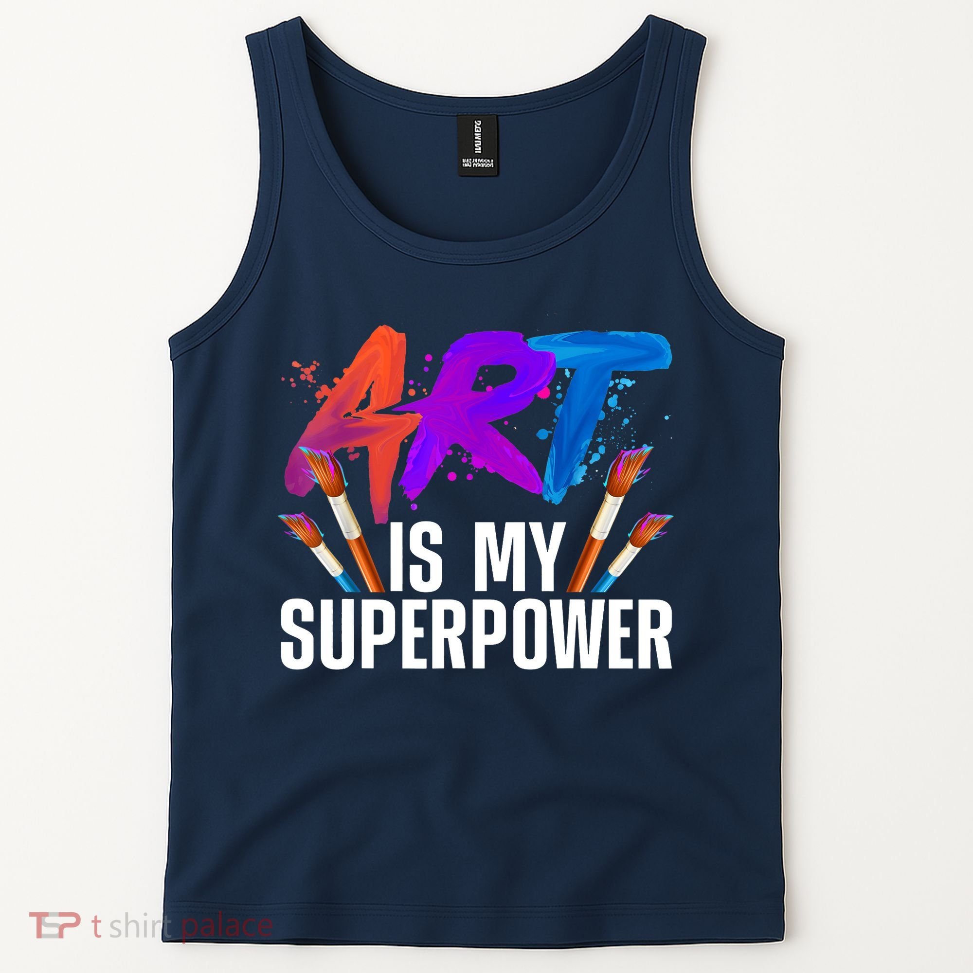 Cool Art For Art Teacher Artist Painter Superpower Tank Top