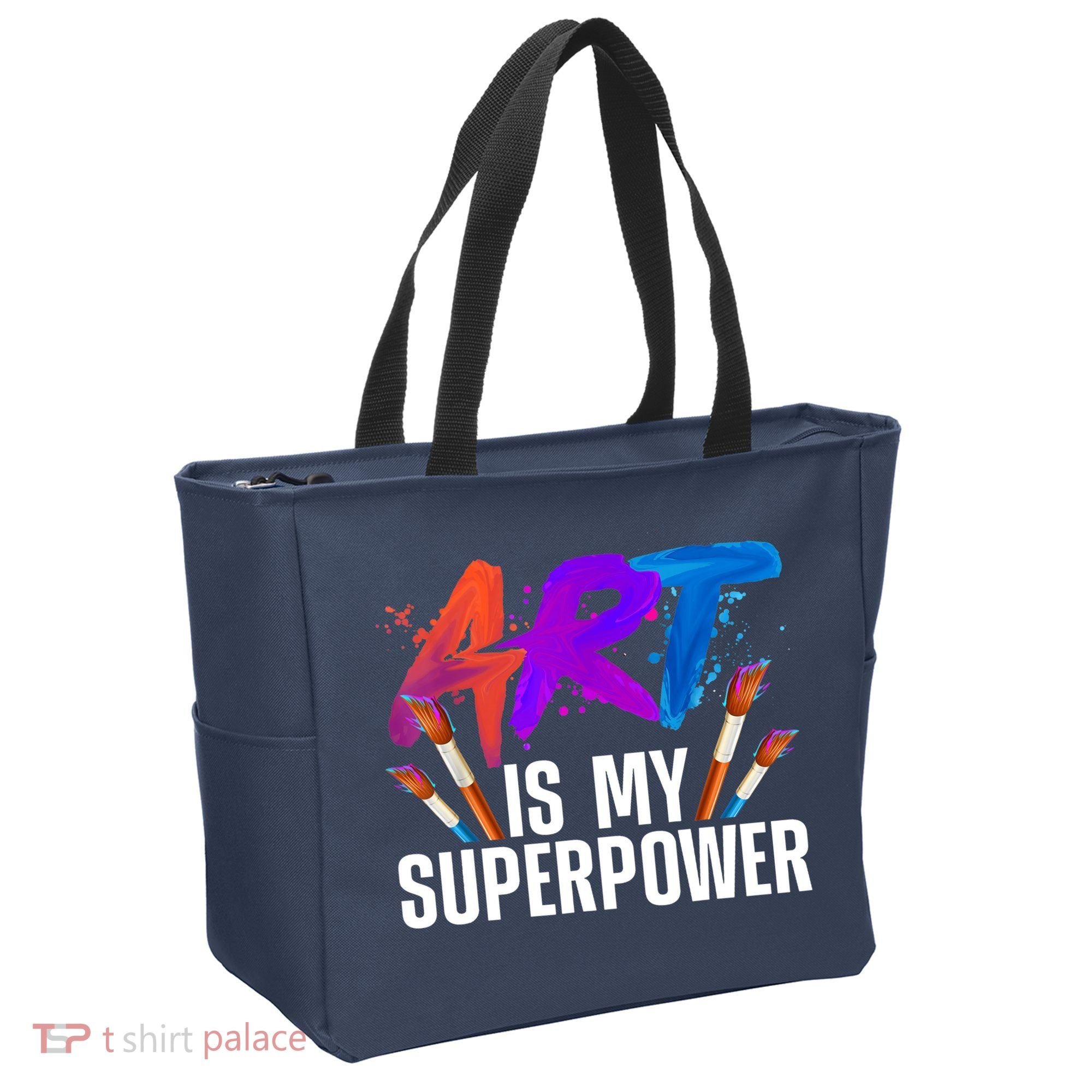 Cool Art For Art Teacher Artist Painter Superpower Tote Bag