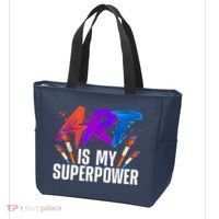 Cool Art For Art Teacher Artist Painter Superpower Tote Bag thumb 3