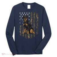 Camo American Flag Rottweiler 4th Of July USA Long Sleeve Shirt thumb 0