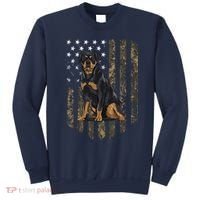 Camo American Flag Rottweiler 4th Of July USA Sweatshirt thumb 0
